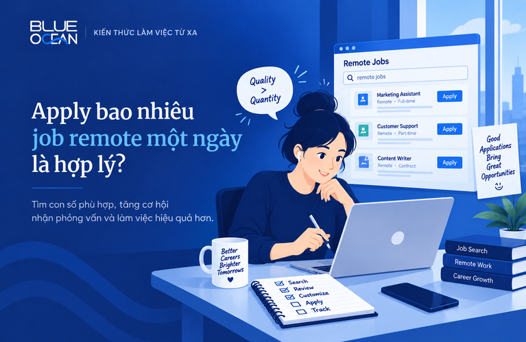 Apply bao nhiêu job remote một ngày là hợp lý?