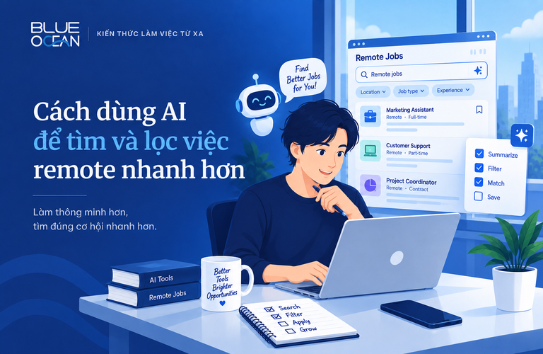 Cách dùng AI để tìm và lọc việc remote nhanh hơn
