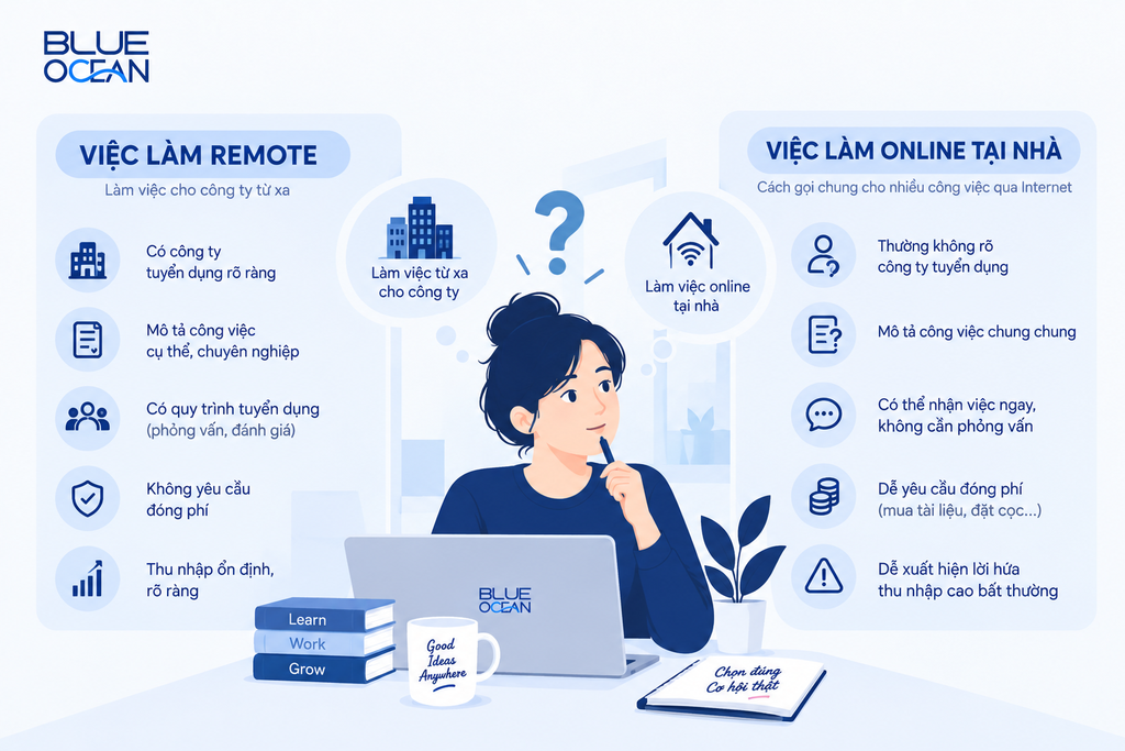 viec lam remote va viec lam online